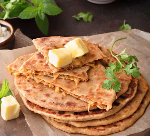 Combo Any Paratha with Butter | Fireside Indian Bar & Restaurant